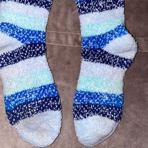 Fuzzy holiday socks
